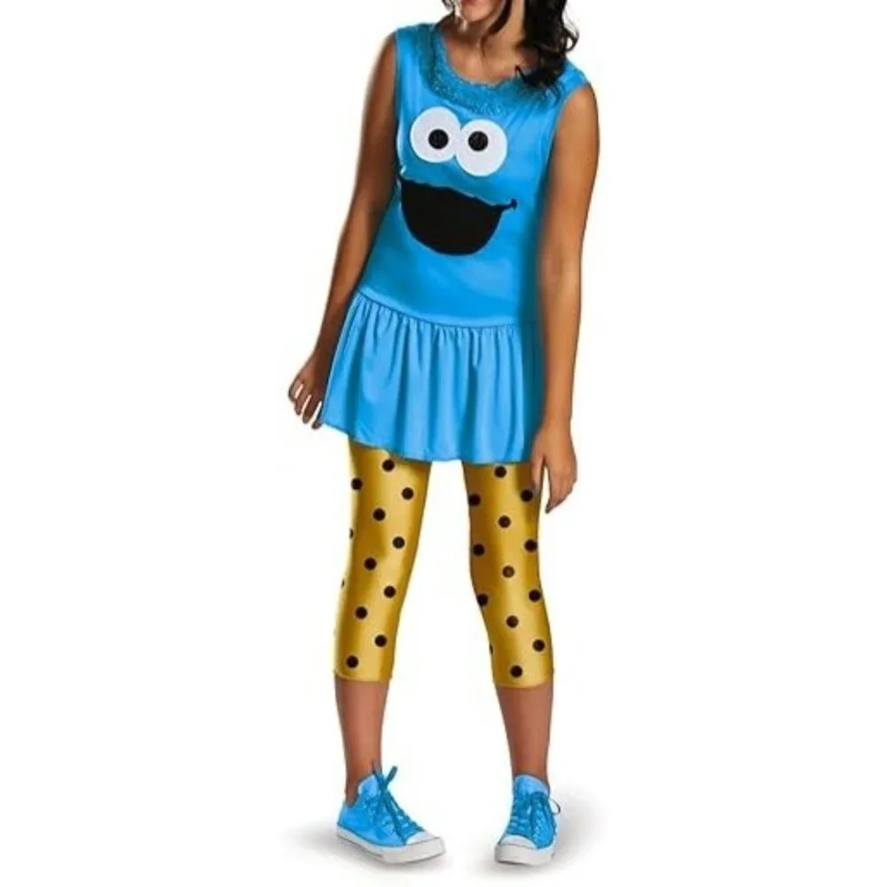 Disguise Sesame Street Cookie Monster Tween Classic Costume, Large/10-12‎